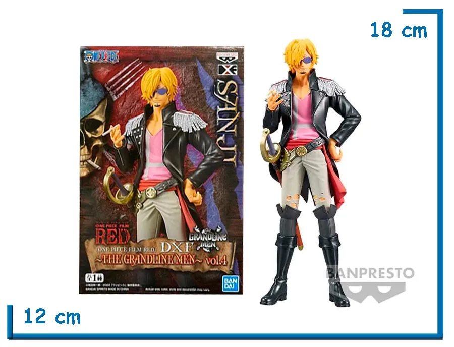 BANPRESTO SANJI ONE PIECE RED TGM VOL.4 DXF