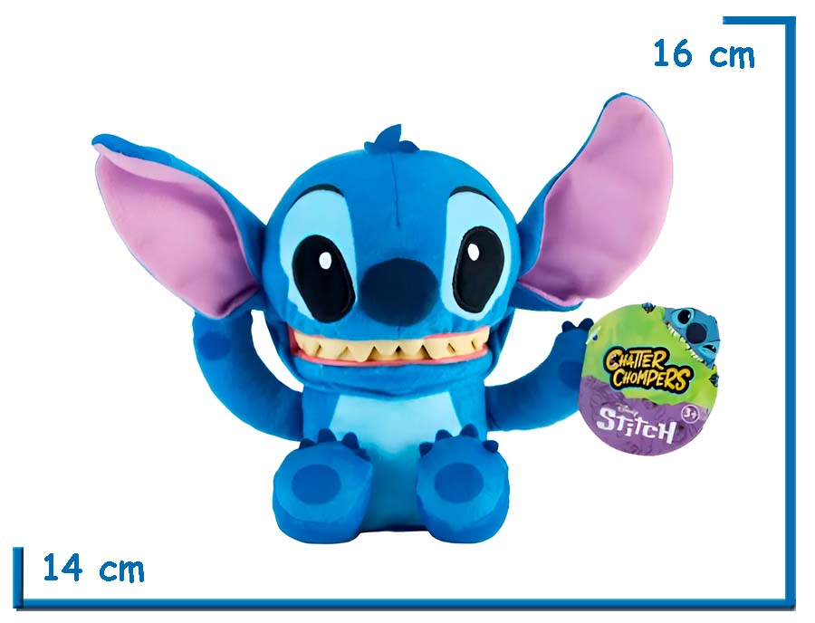 CHATTER CHOMPERS STITCH PELUCHE ABRE BOCA CON SONIDO