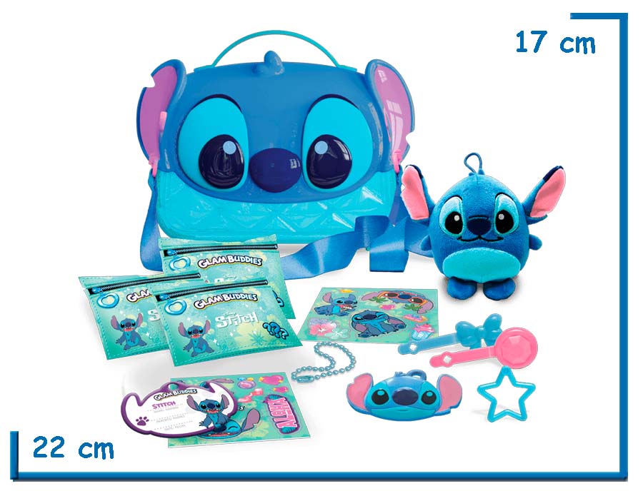 GLAM BUDDIES STITCH CARTERA CON ACCESORIOS