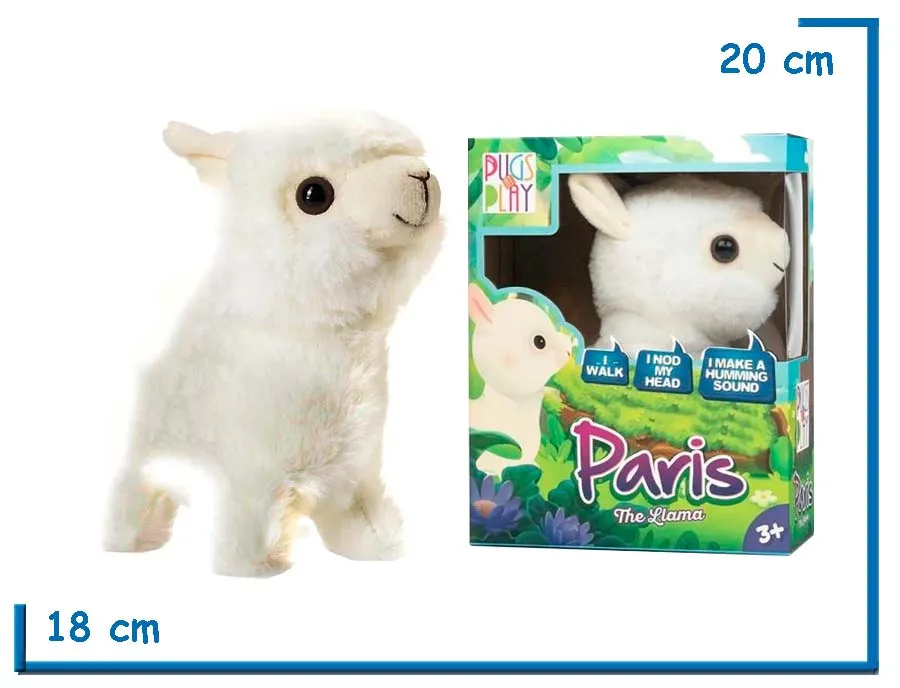 PUGS AT PLAY PARIS THE LLAMA CON MOVIMIENTO Y SONIDO