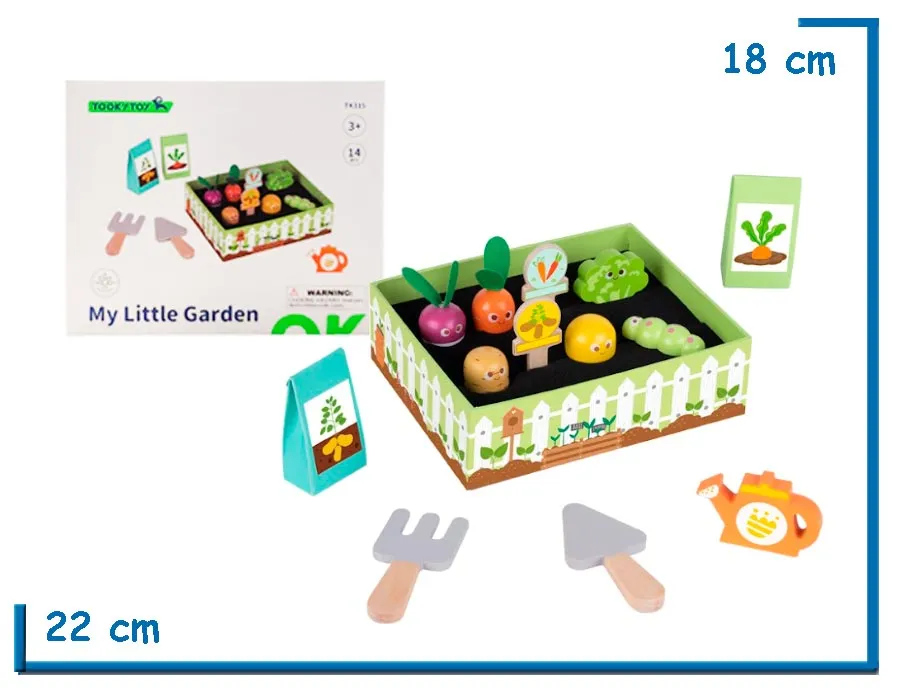 TOOKY TOY MY LITTLE GARDEN PLAYSET JARDINERIA DE MADERA