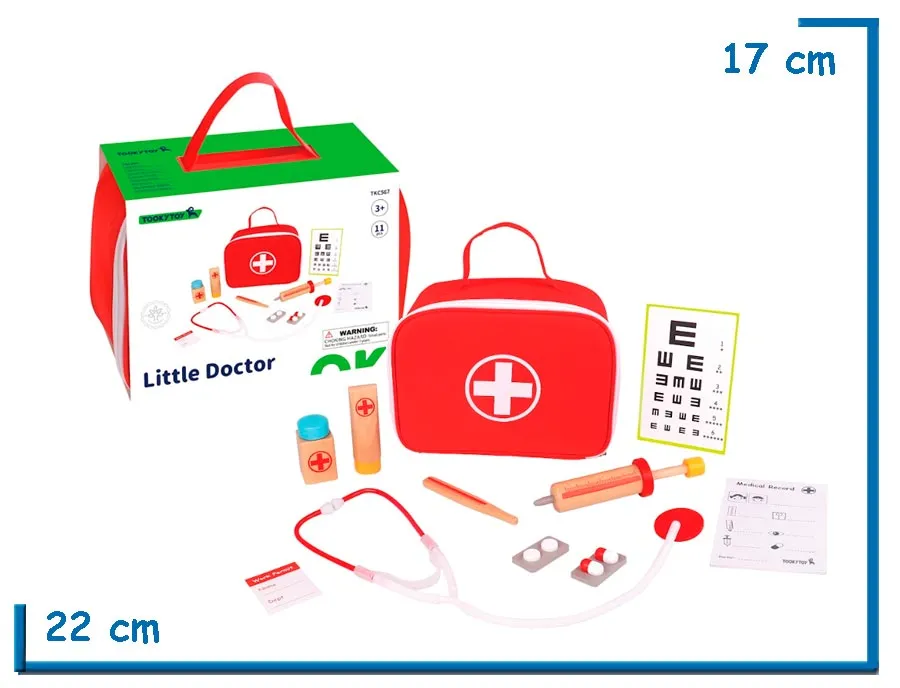 TOOKY TOY LITTLE DOCTOR MALETIN DOCTOR CON ACCESORIOS