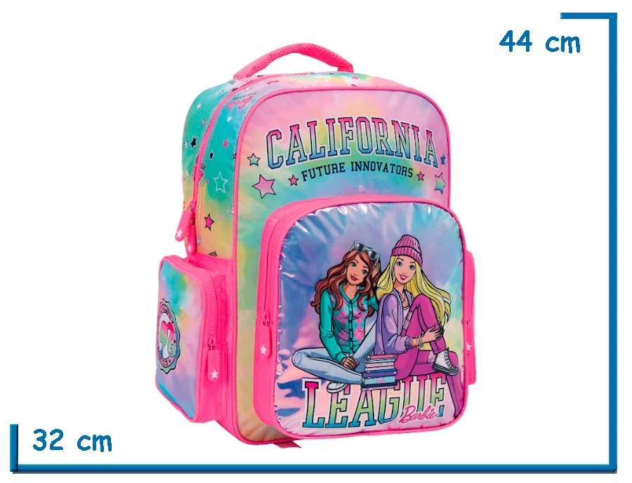 MOCHILA ESPALDA 17” BARBIE ROSA CALIFORNIA