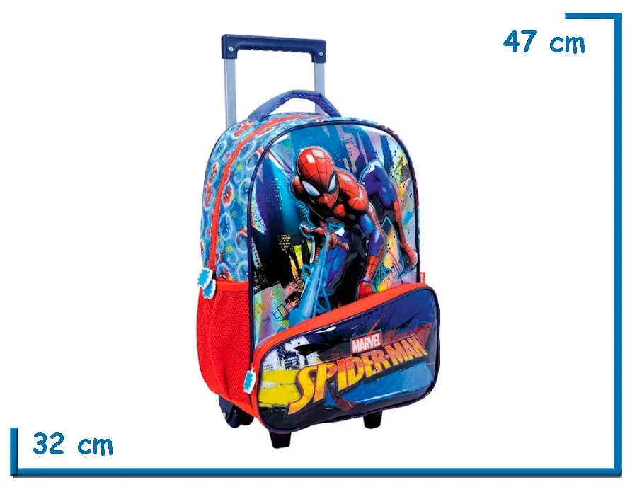MOCHILA CARRO 17” SPIDER-MAN CIUDAD RELIEVE