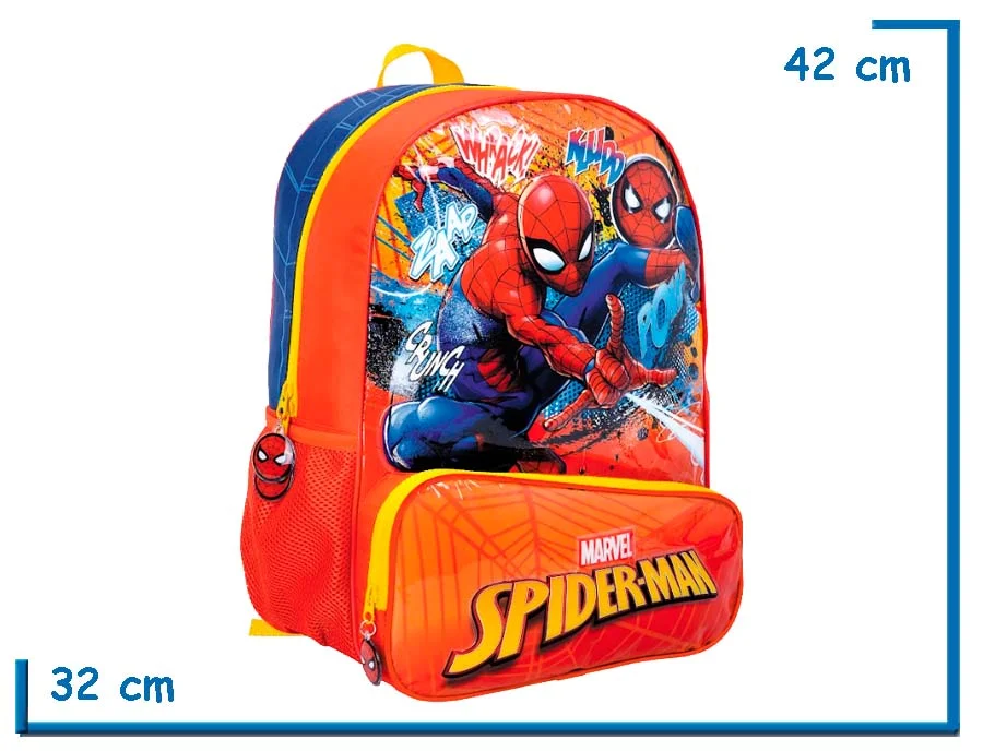 MOCHILA ESPALDA 16″ SPIDER-MAN ROJA POW