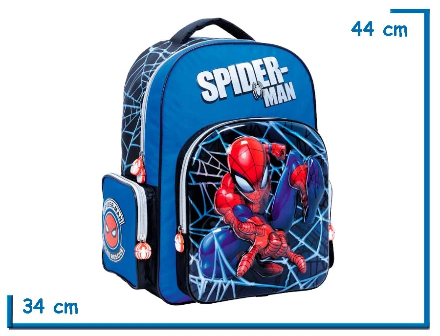 MOCHILA ESPALDA 18″ SPIDER-MAN AZUL TO THE RESCUE
