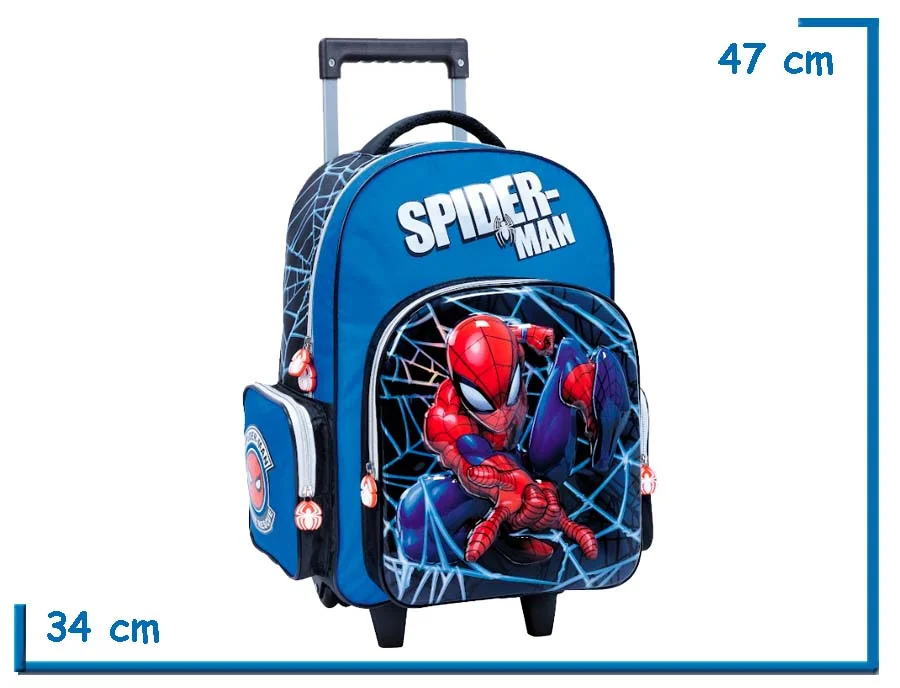 MOCHILA CARRO 18″ SPIDER-MAN AZUL TO THE RESCUE