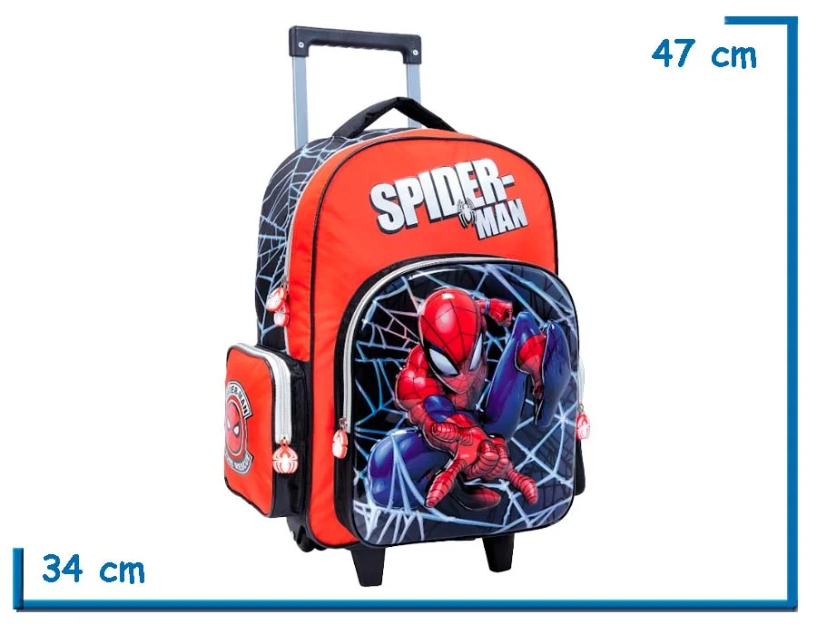 MOCHILA CARRO 18″ SPIDER-MAN ROJA TO THE RESCUE