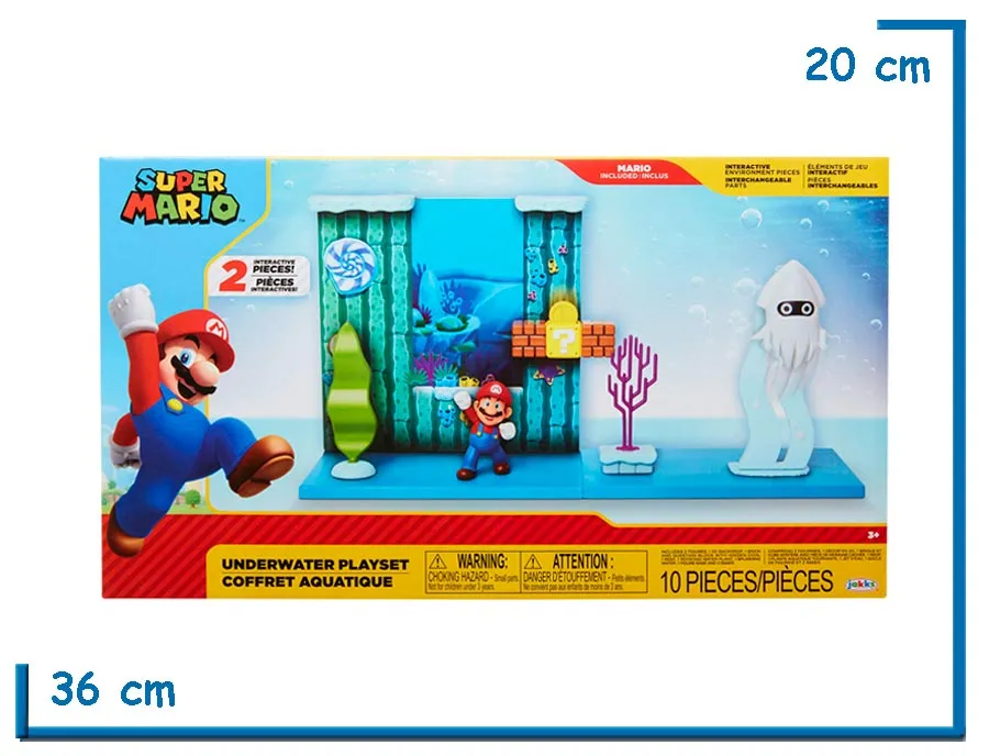 JAKKS SUPER MARIO UNDERWATER PLAYSET MEDIANO