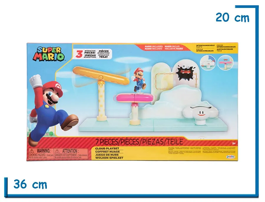 JAKKS SUPER MARIO CLOUD PLAYSET MEDIANO