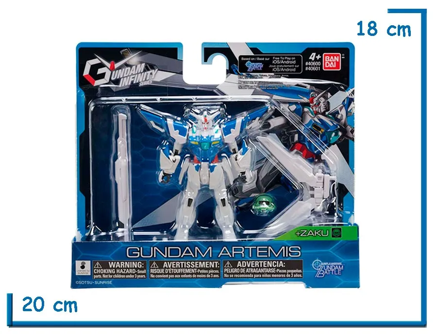 BANDAI GUNDAM ARTEMIS GUNDAM INFINITY SERIES 13CM
