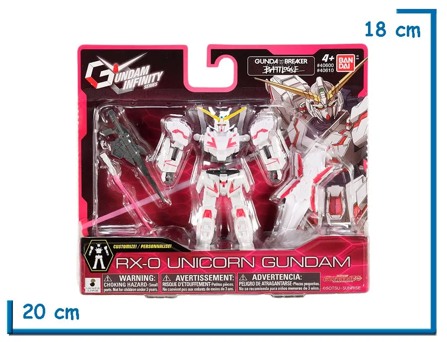 BANDAI RX-0 UNICORN GUNDAM GUNDAM INFINITY SERIES 13CM