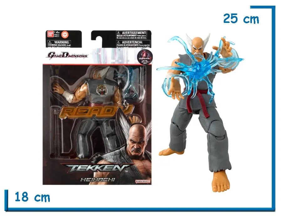 BANDAI HEIHACHI TEKKEN GAME DIMENSIONS 17CM