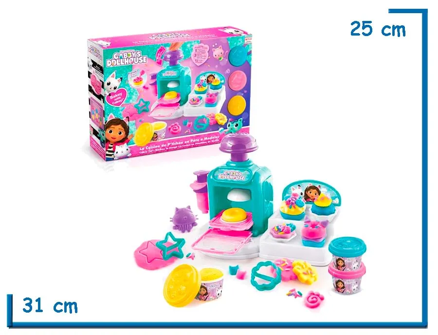 GABBYS DOLLHOUSE CAKEY CATS KITCHEN IN DOUGH MASAS PLAYSET