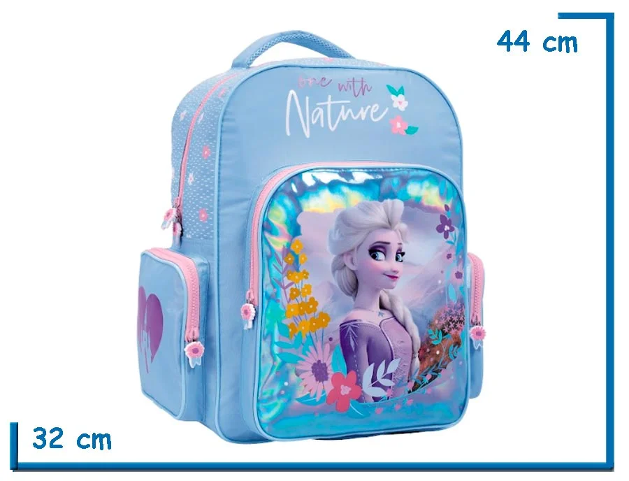MOCHILA ESPALDA 17” FROZEN CELESTE ONE WITH NATURE