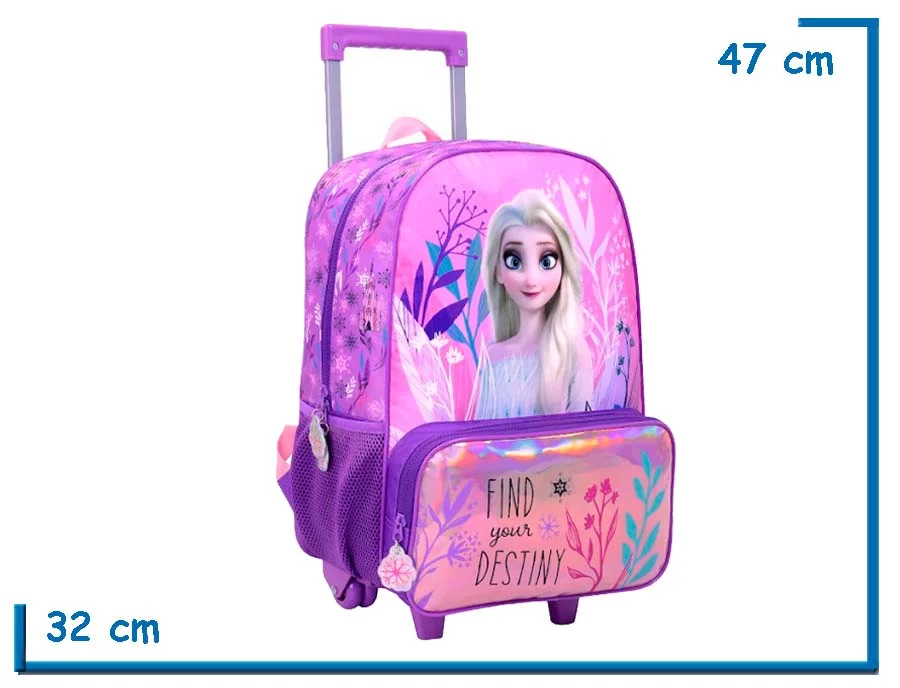 MOCHILA CARRO 17″ FROZEN LILA FIND YOUR DESTINY