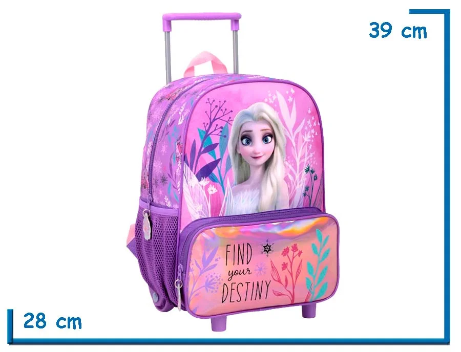 MOCHILA CARRO 14″ FROZEN LILA FIND YOUR DESTINY