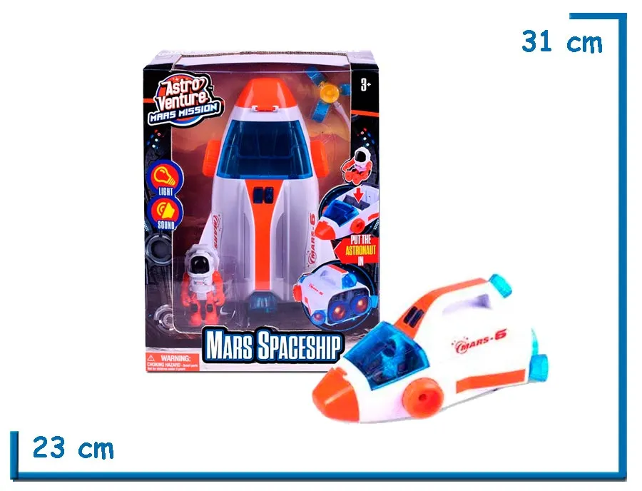 ASTRO VENTURE MARS MISSION MARS SPACESHIP LUZ Y SONIDO
