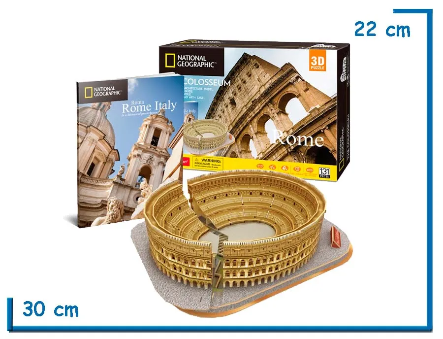 CUBIC FUN NAT GEO THE COLOSSEUM 3D PUZZLE 131 PZS