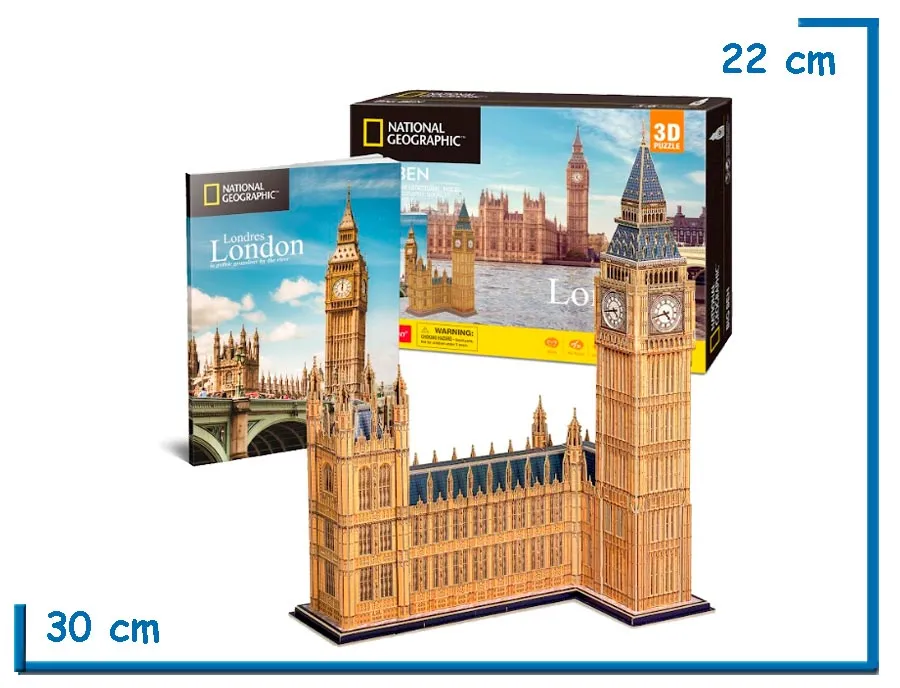 CUBIC FUN NAT GEO BIG BEN 3D PUZZLE 94 PZS
