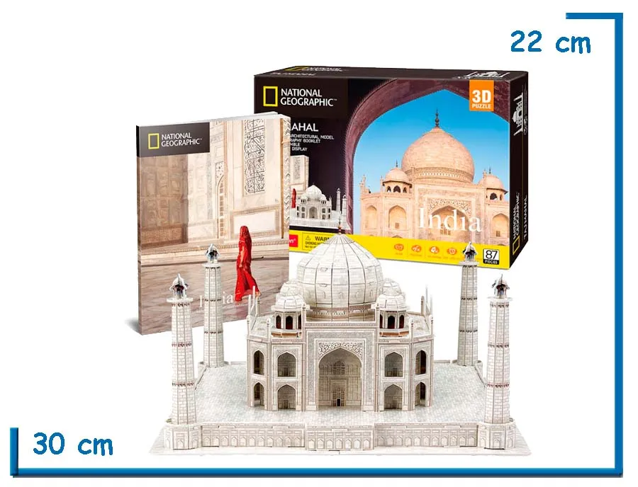 CUBIC FUN NAT GEO INDIA TAJ MAHAL 3D PUZZLE 87 PZS