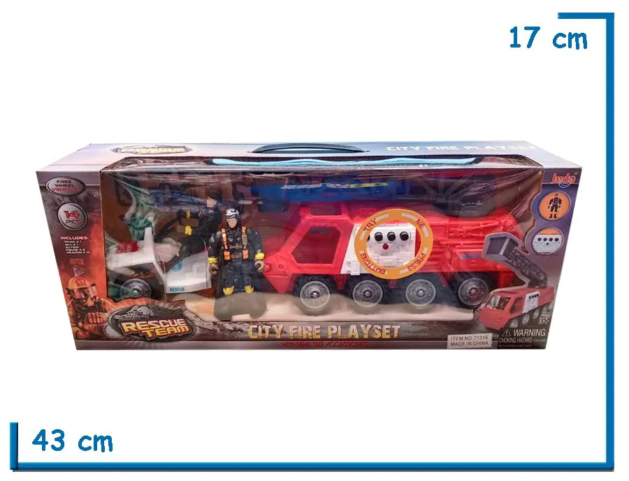 PLAYSET CITY FIRE RECUE TEAM 14 PZS
