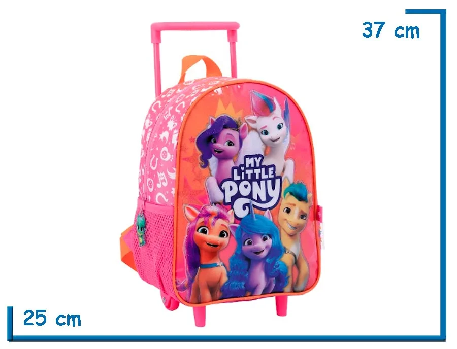 MOCHILA CARRO 12” MY LITTLE PONY ROSA GRUPO