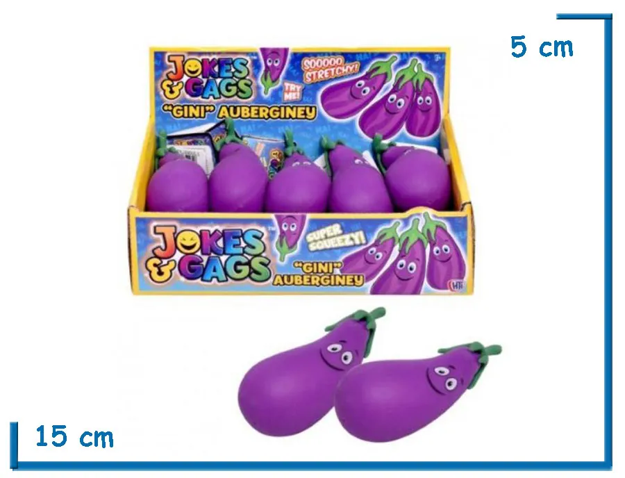HTI JOKES & GAGS GINI AUBERGINEY SQUISHY