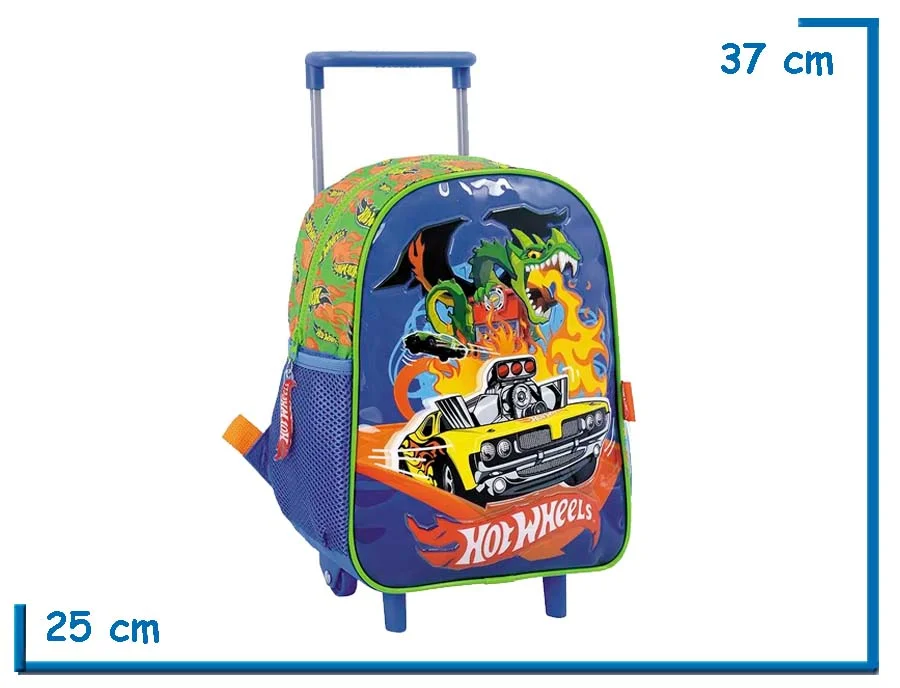 MOCHILA CARRO 12″ HOT WHEELS VERDE DRAGON