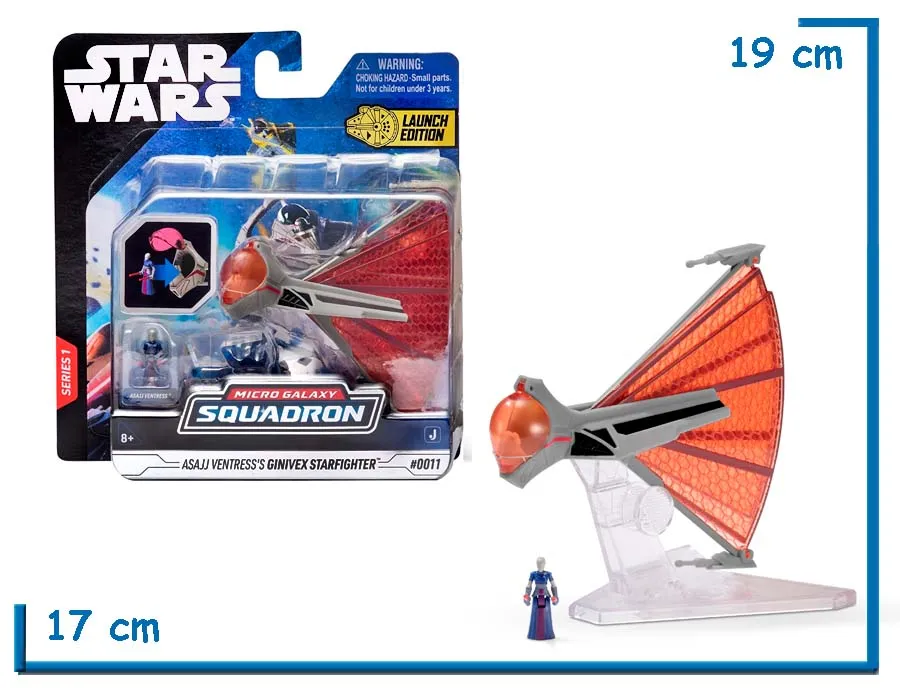 STAR WARS ASAJJ VENTRESS GINIVEX STARFIGHTER MICRO GALAXY SQUADRON