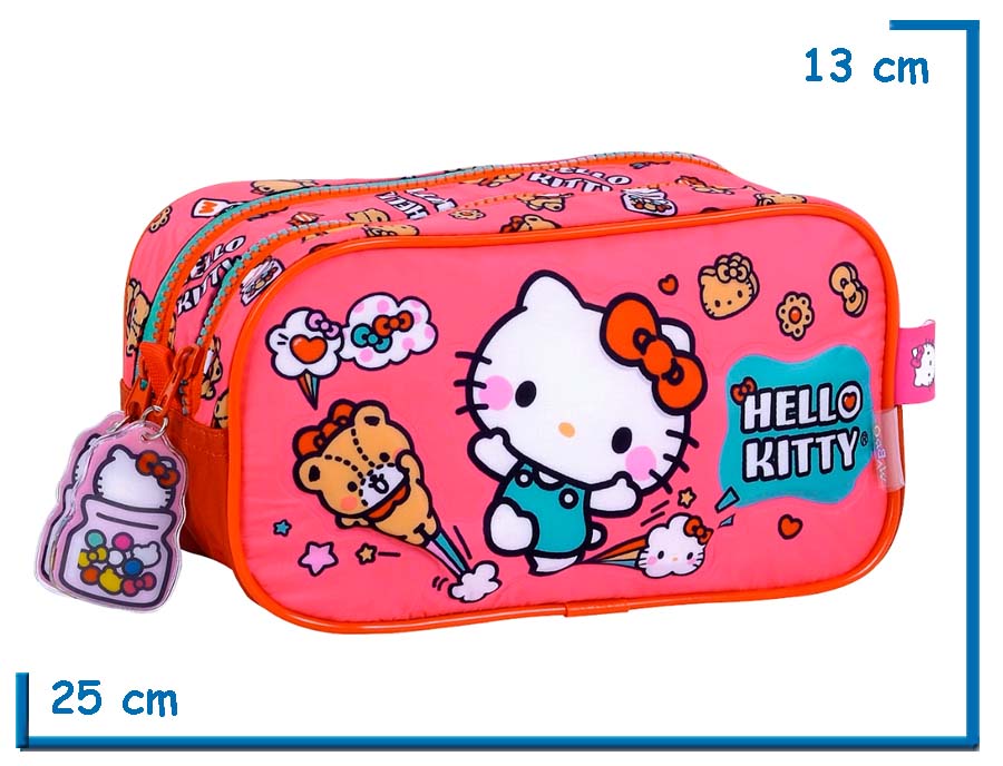 PORTALAPIZ DOBLE HELLO KITTY ROJO TINY CHUM MY FAVORITE DAYS