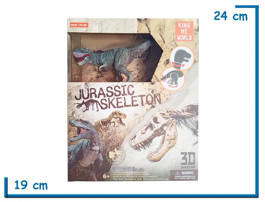 PLAYSET JURASSIC SKELETON 3D CHICO SURTIDOS