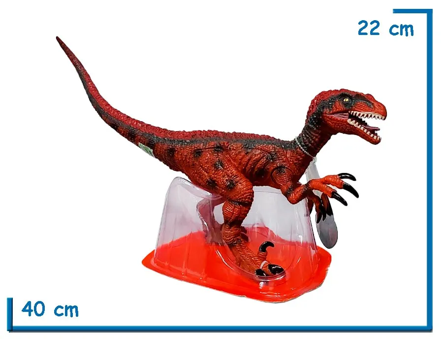DINOSAUR VELOCIRAPTOR EN BLISTER 40CM