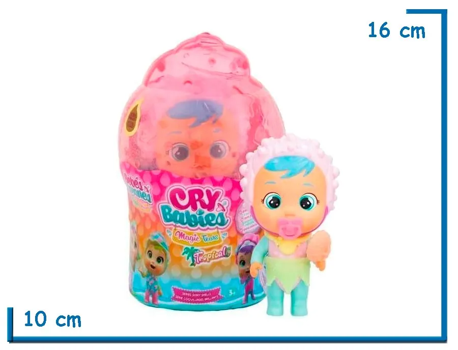 IMC CRY BABIES MISTY (PELO CELESTE) MAGIC TEARS TROPICAL SHELLS