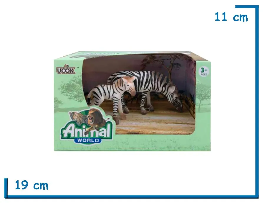 ANIMAL WORLD CEBRAS COMIENDO