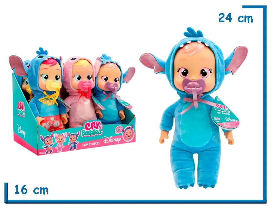 IMC CRY BABIES TINY CUDDLES STITCH