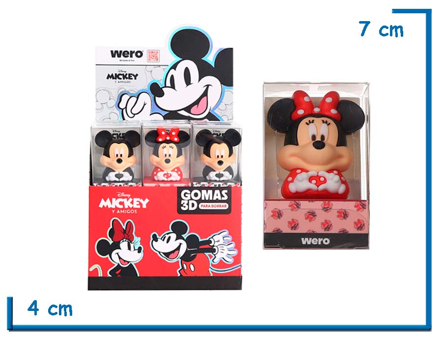 DISNEY MICKEY Y AMIGOS GOMA 3D MINNIE