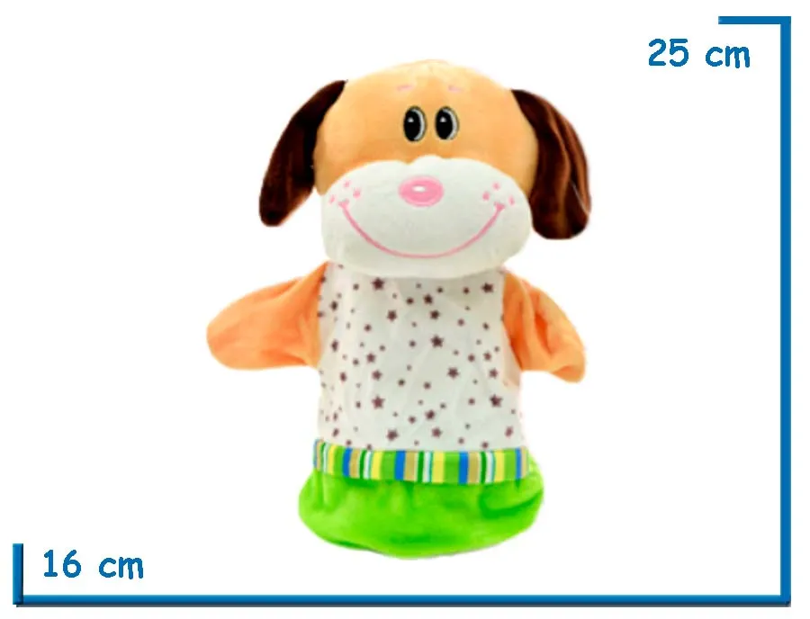 TITERE PERRITO CON REMERA ESTRELLAS 25CM