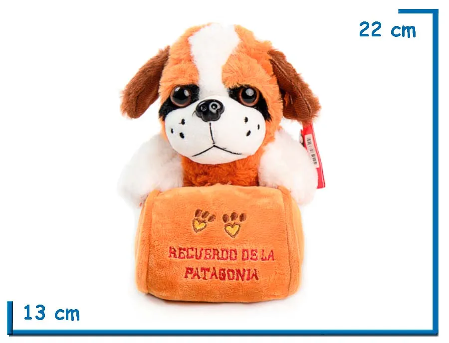 PELUCHE SAN BERNARDO CON BARRIL PATAGONIA 20 CM